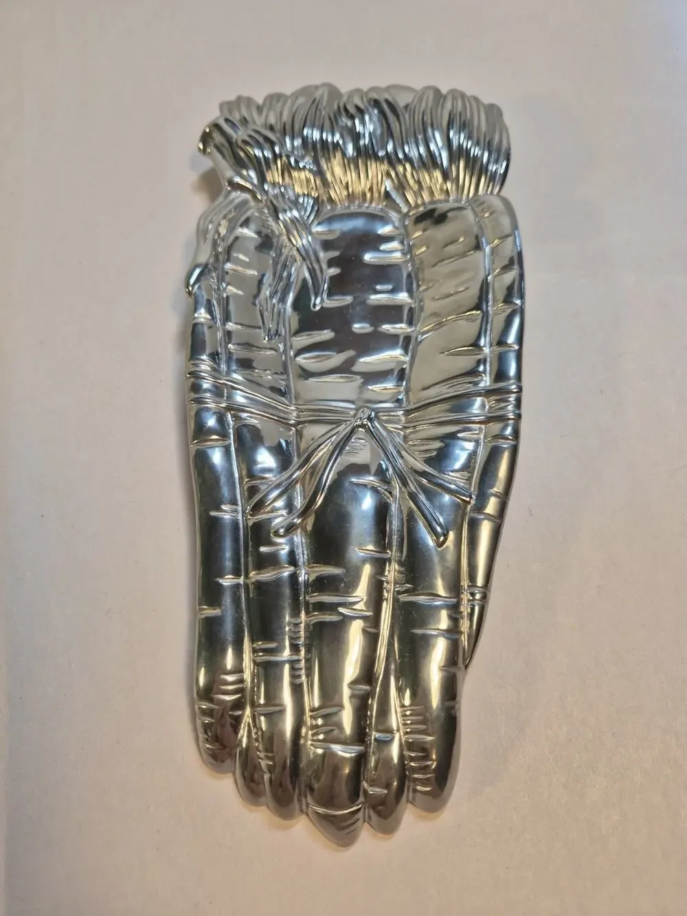 Vintage Fitz and Floyd Pewter Carrot Spoon Rest 9